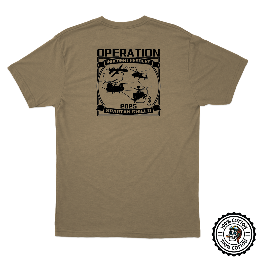 HHC, 101 CAB "Hellcats" OIR 25 Tan 499 T-Shirt