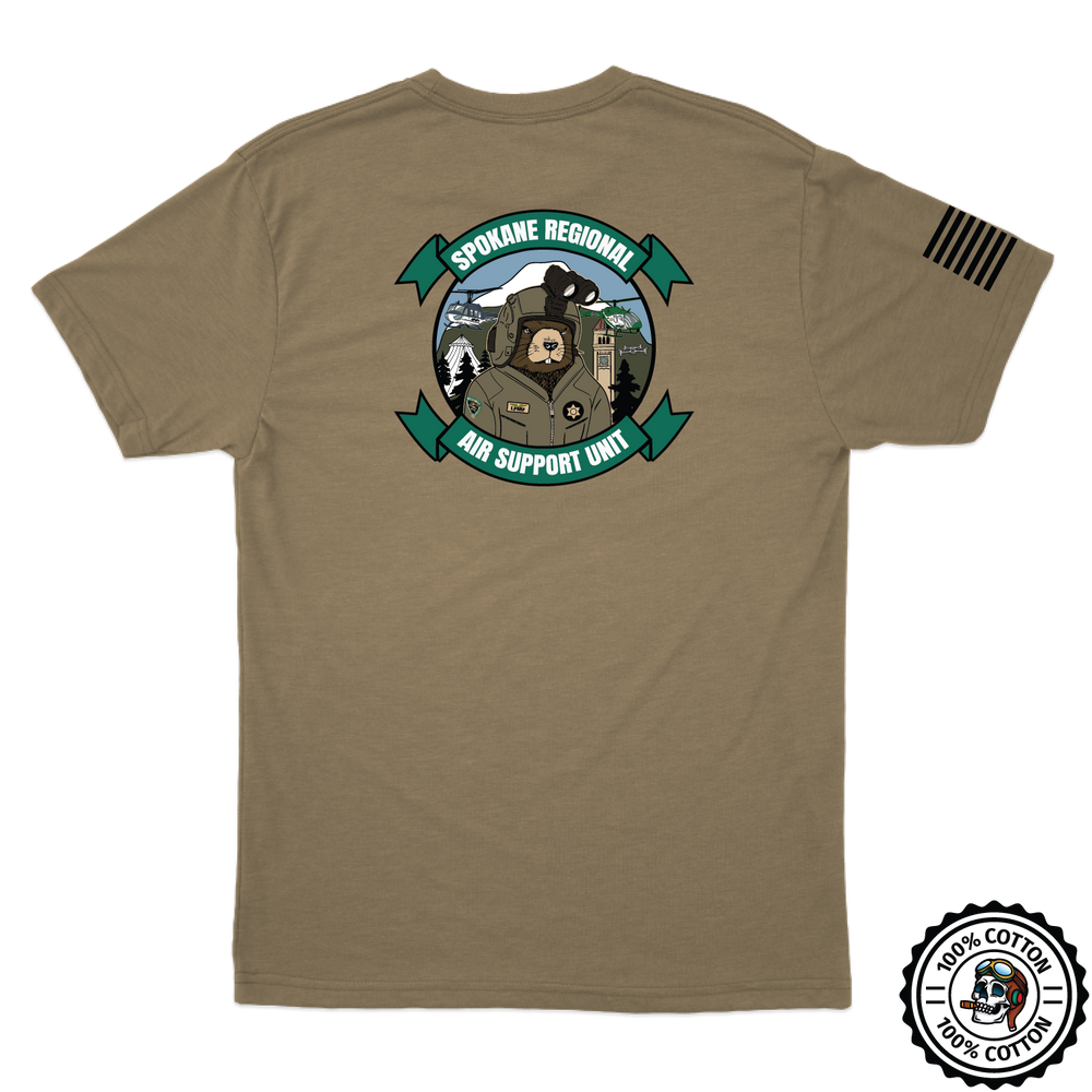 Spokane Regional Air Support Unit Tan 499 T-Shirt