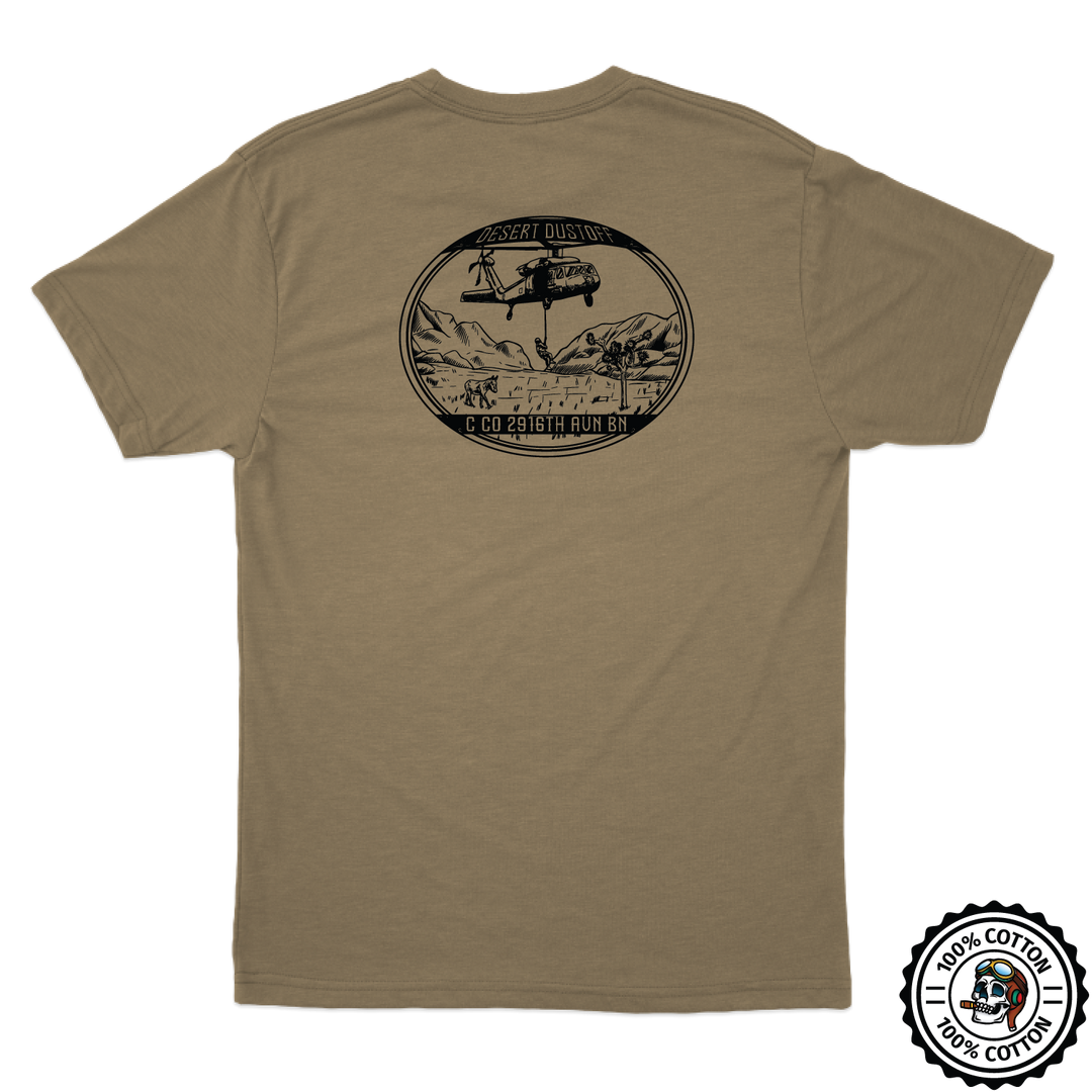 C Co, 2916 AVN BN "Desert Dustoff" V2 Tan 499 T-Shirt