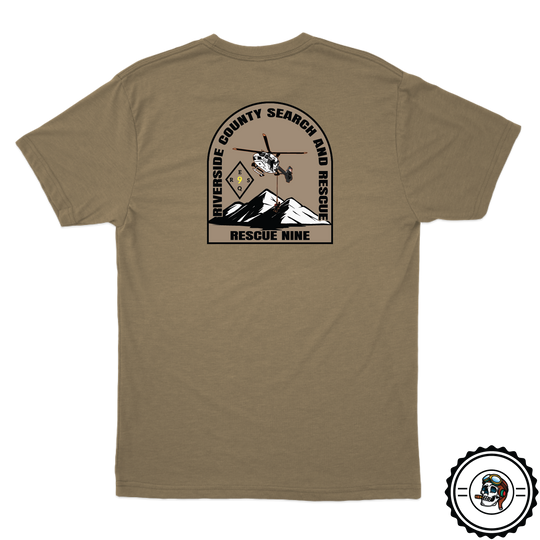 Riverside County Rescue 9 V3 Tan 499 T-Shirt