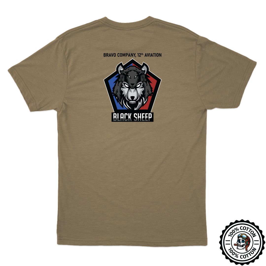 B Co, 12th AVN BN "Black Sheep" Tan 499 T-Shirt