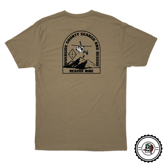 Riverside County Rescue 9 V2 Tan 499 T-Shirt