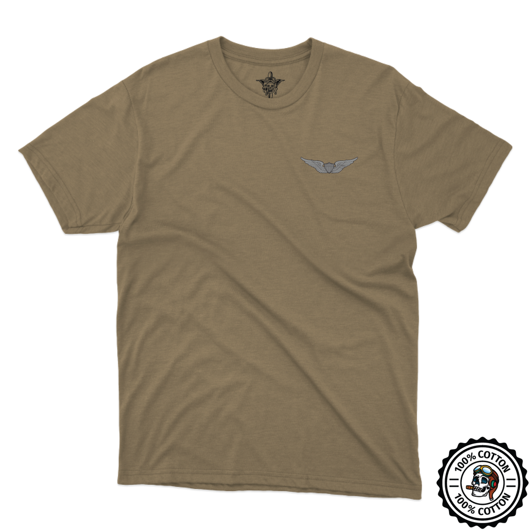 A Co, 1-135th AHB "Dogs of Night" Pilot Tan 499 T-Shirt