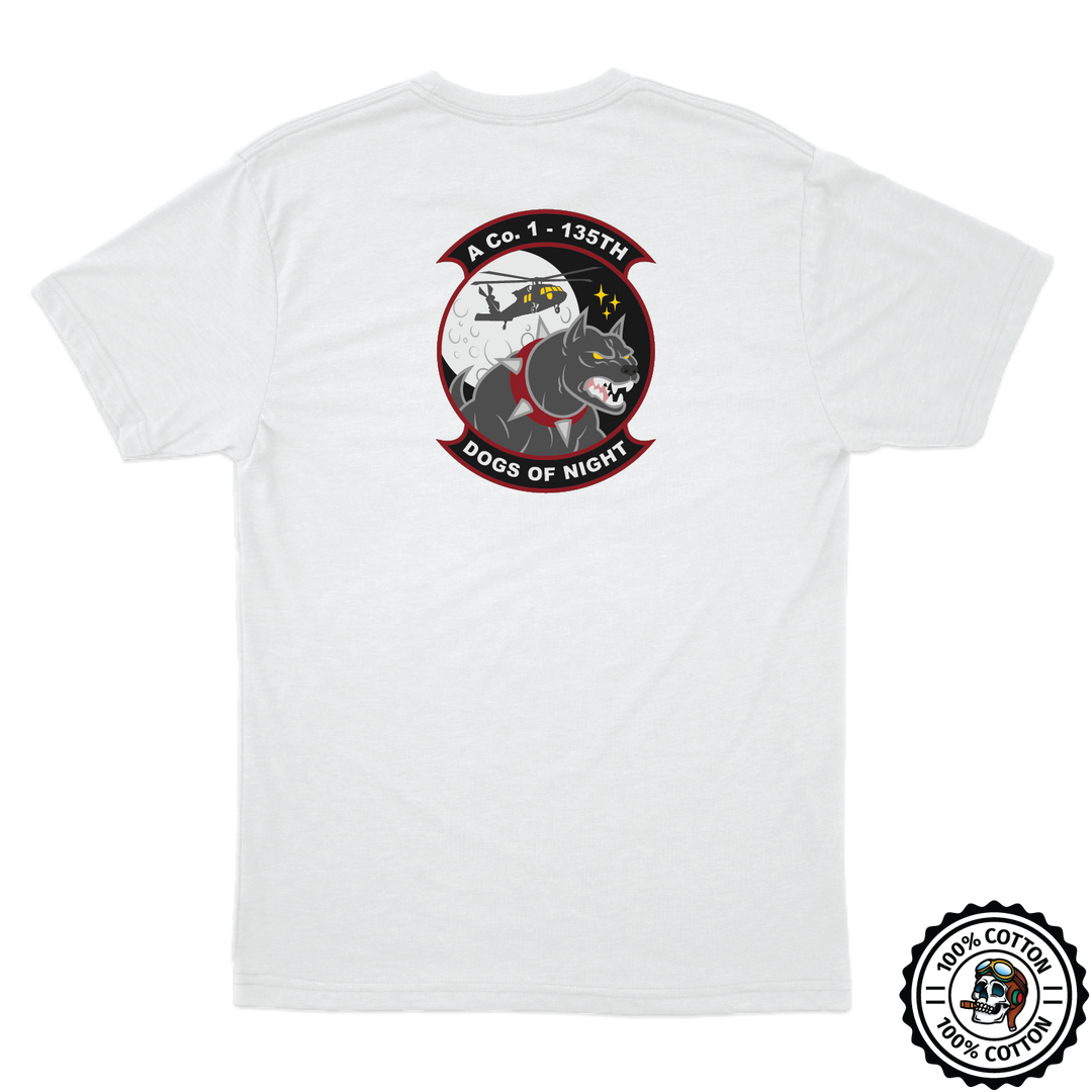 A Co, 1-135th AHB "Dogs of Night" Pilot T-Shirts