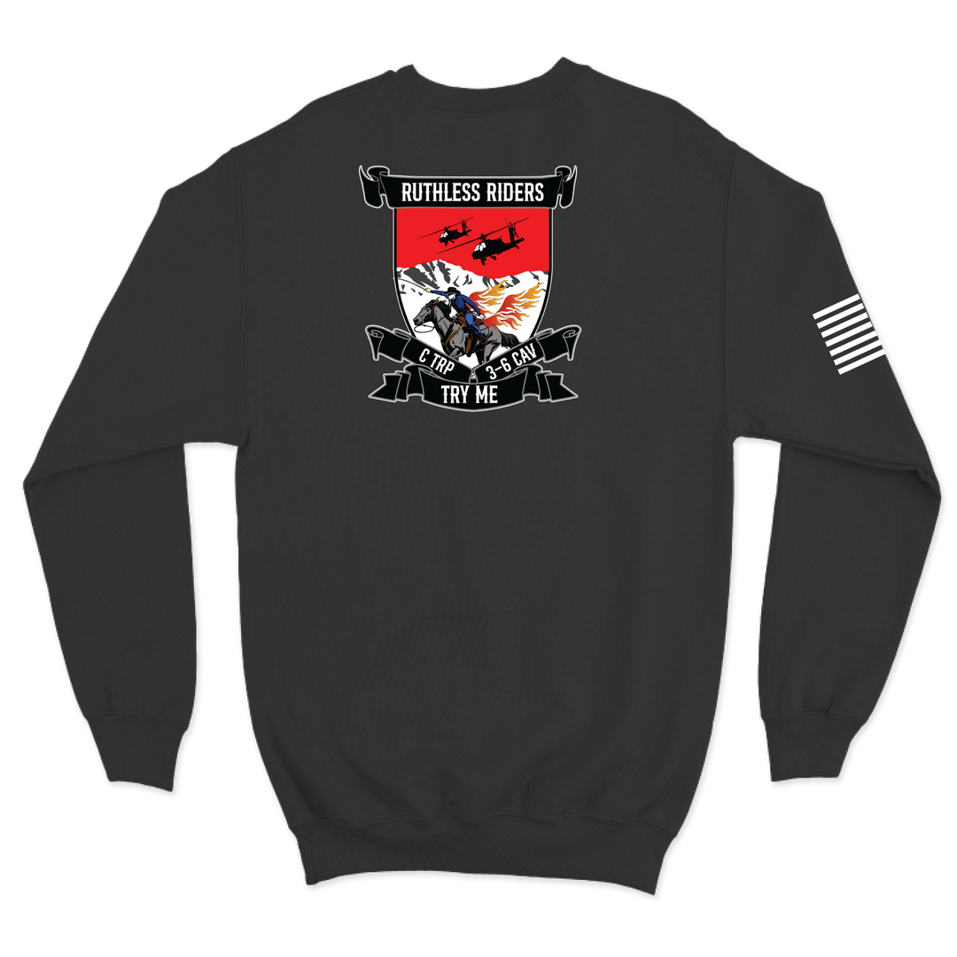 C TRP, 3-6 CAV "Ruthless Riders" Crewneck Sweatshirt