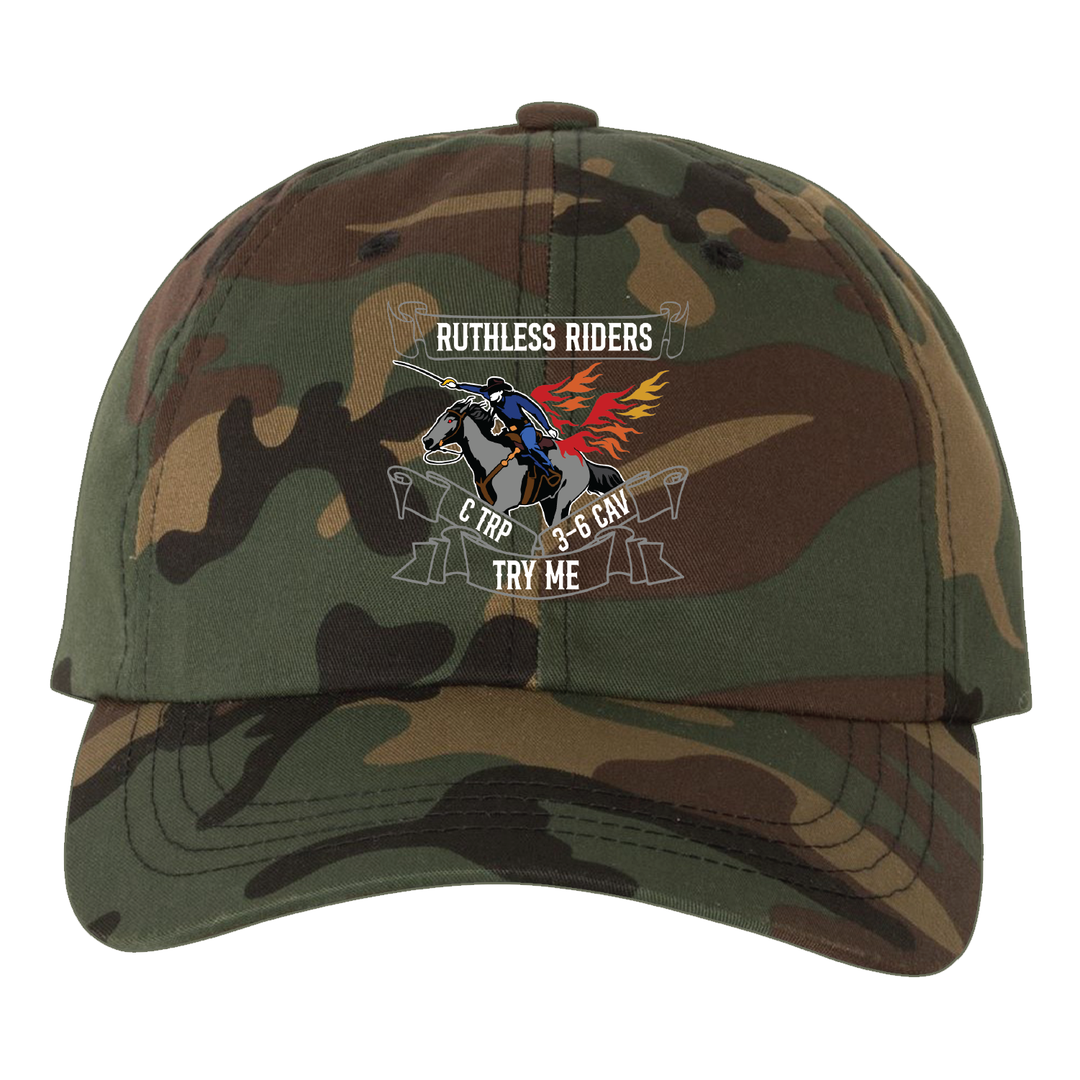 C TRP, 3-6 CAV "Ruthless Riders" Embroidered Hats