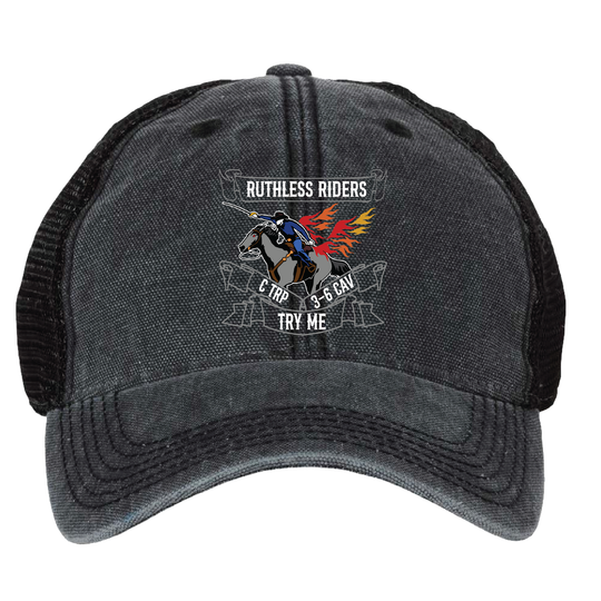 C TRP, 3-6 CAV "Ruthless Riders" Embroidered Hats