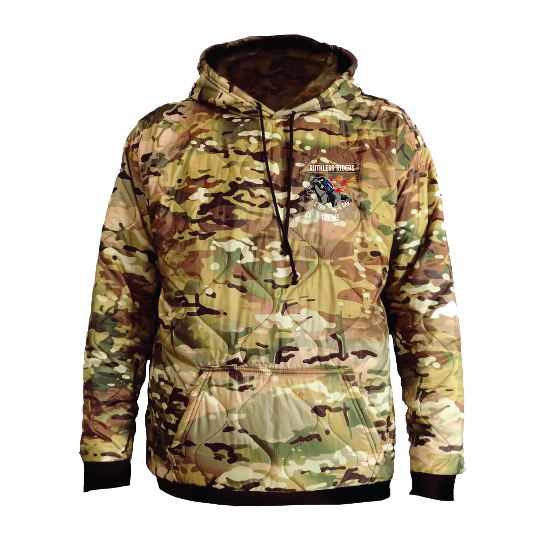 C TRP, 3-6 CAV "Ruthless Riders" Woobie Hoodie Embroidery