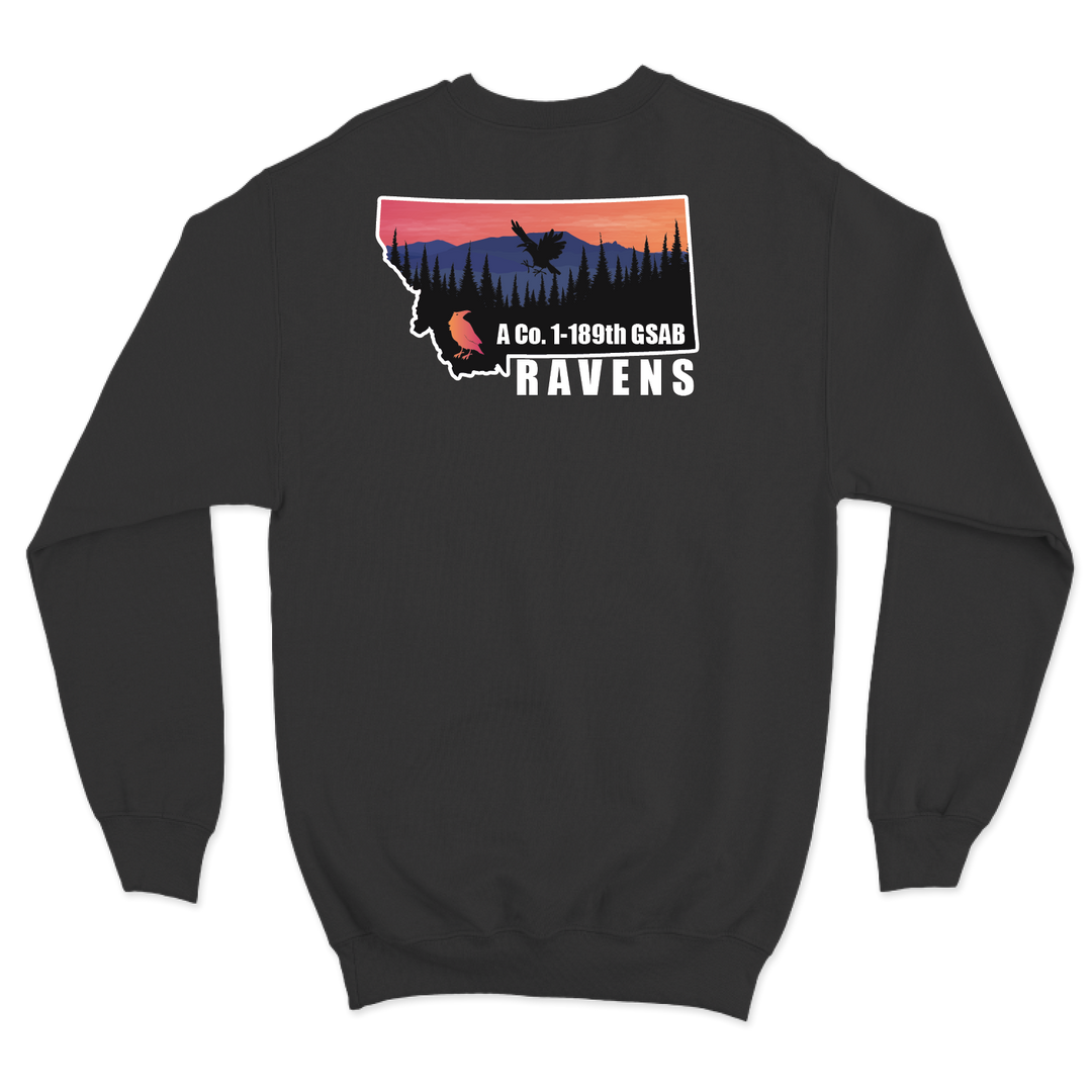 A Co, 1-189 GSAB "Ravens" Crewneck Sweatshirt