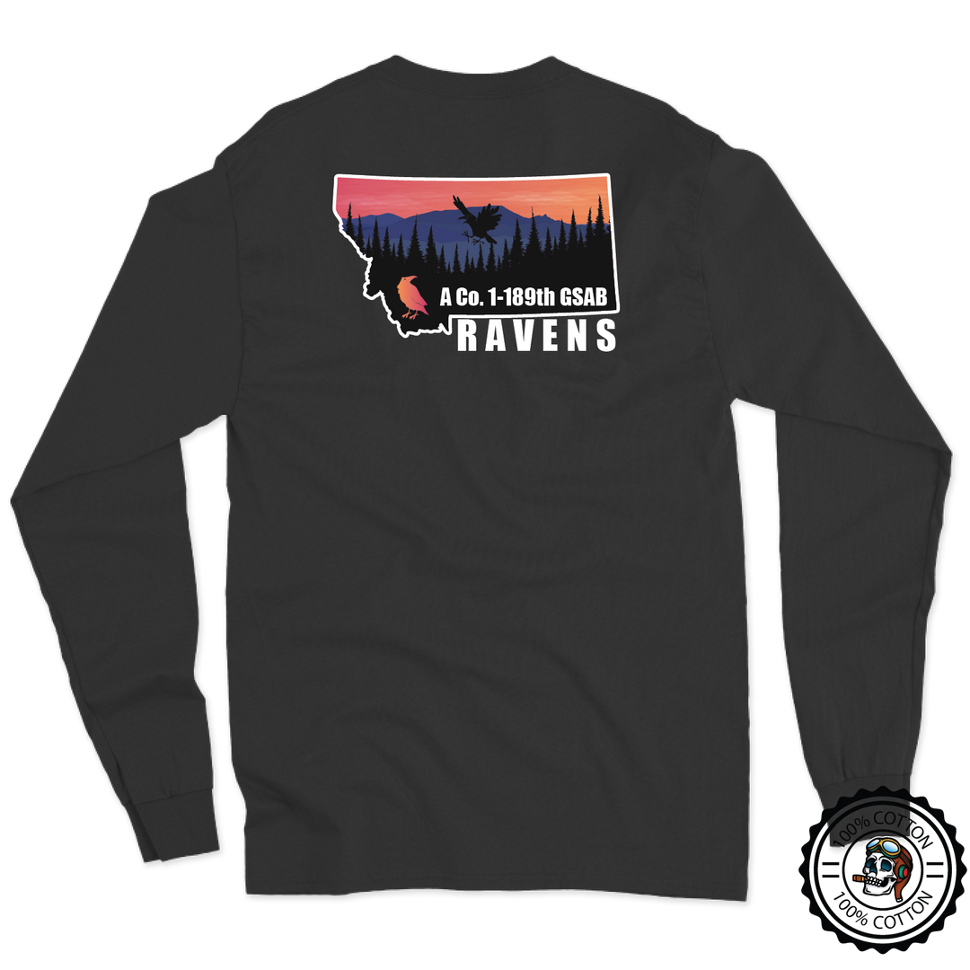 A Co, 1-189 GSAB "Ravens" Long Sleeve T-Shirt