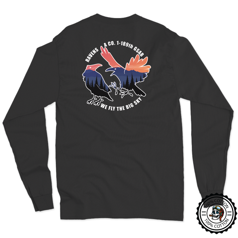 A Co, 1-189 GSAB "Ravens" V2 Long Sleeve T-Shirt