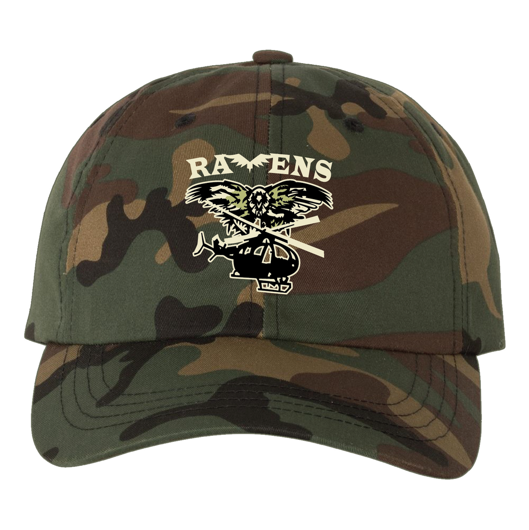A Co 1/376th AVN BN "Ravens" Embroidered Hats