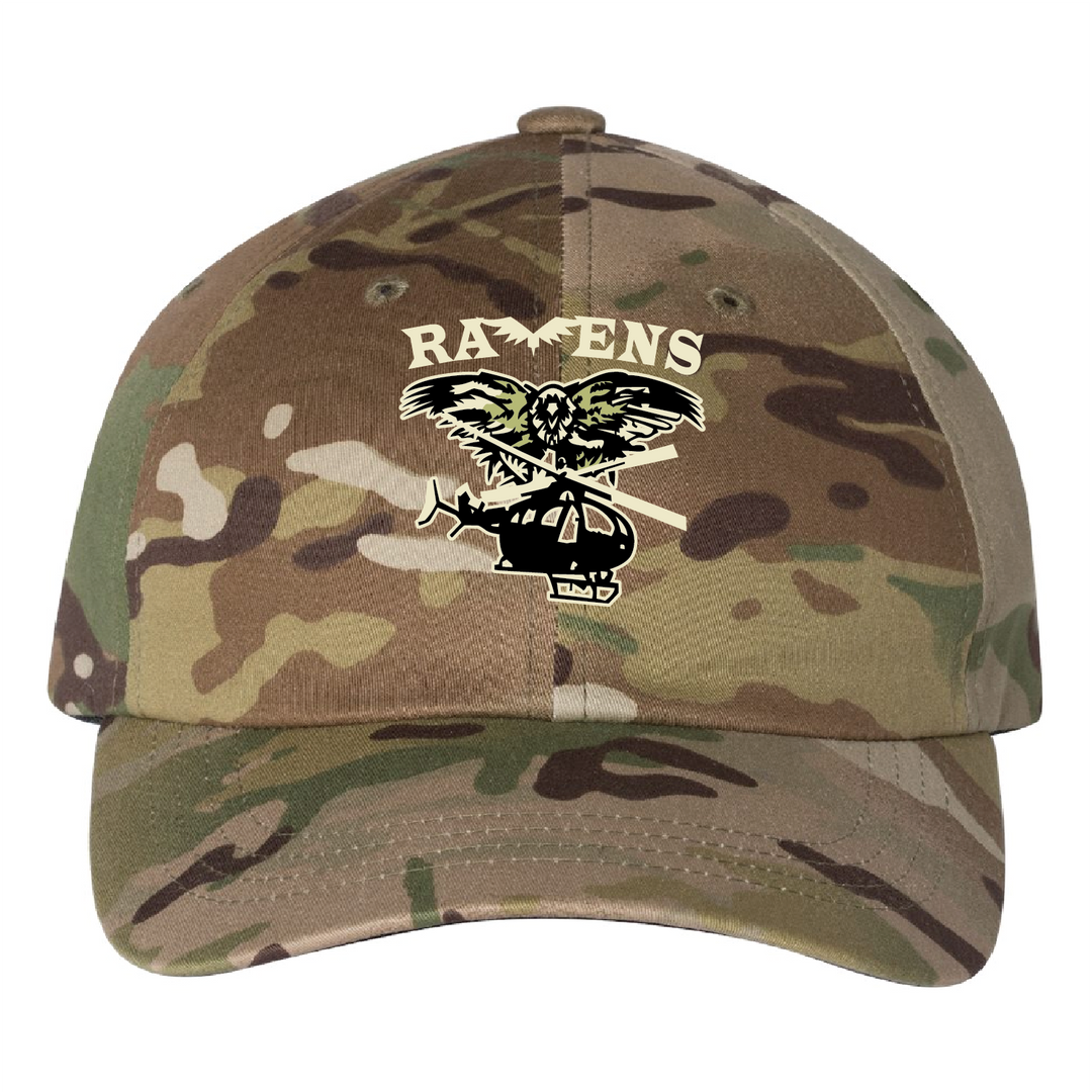 A Co 1/376th AVN BN "Ravens" Embroidered Hats