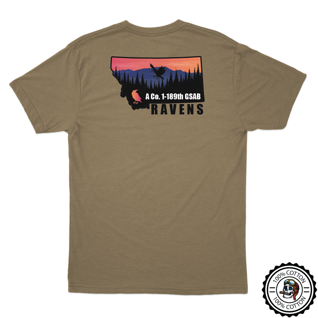 A Co, 1-189 GSAB "Ravens" Tan 499 T-Shirt