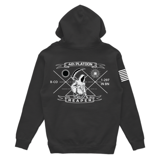 4th Platoon "Reapers" B CO, 1-297 IN V2 Hoodies