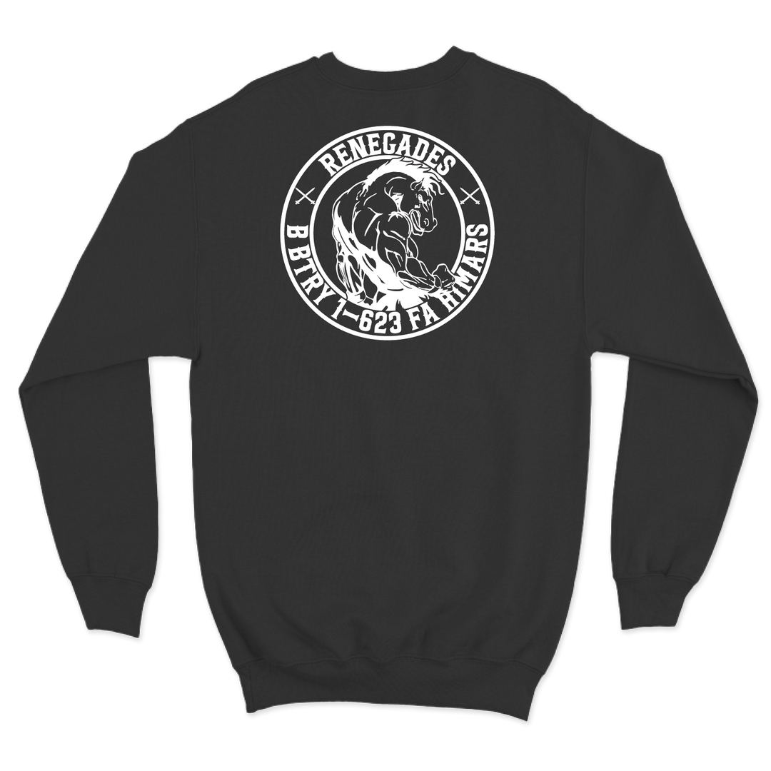 B BTRY, 1-623 "RENEGADES" Crewneck Sweatshirt