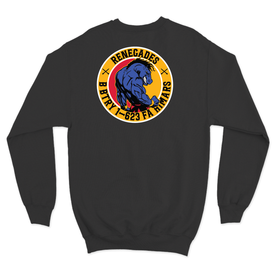 B BTRY, 1-623 "RENEGADES" Color Crewneck Sweatshirt