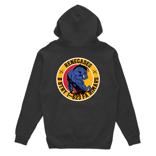 B BTRY, 1-623 "RENEGADES" Color Hoodies