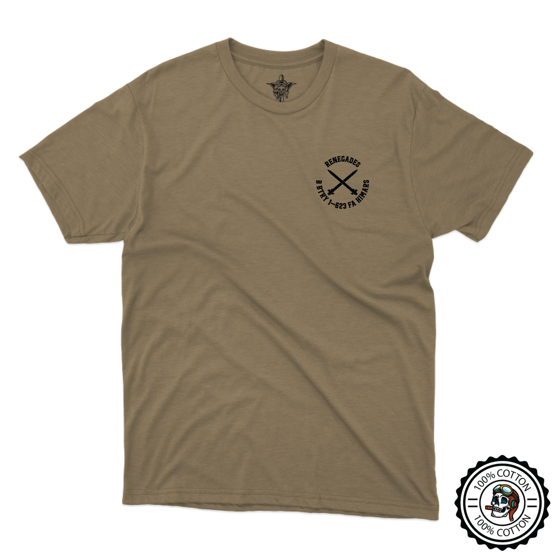 B BTRY, 1-623 "RENEGADES" Tan 499 T-Shirt