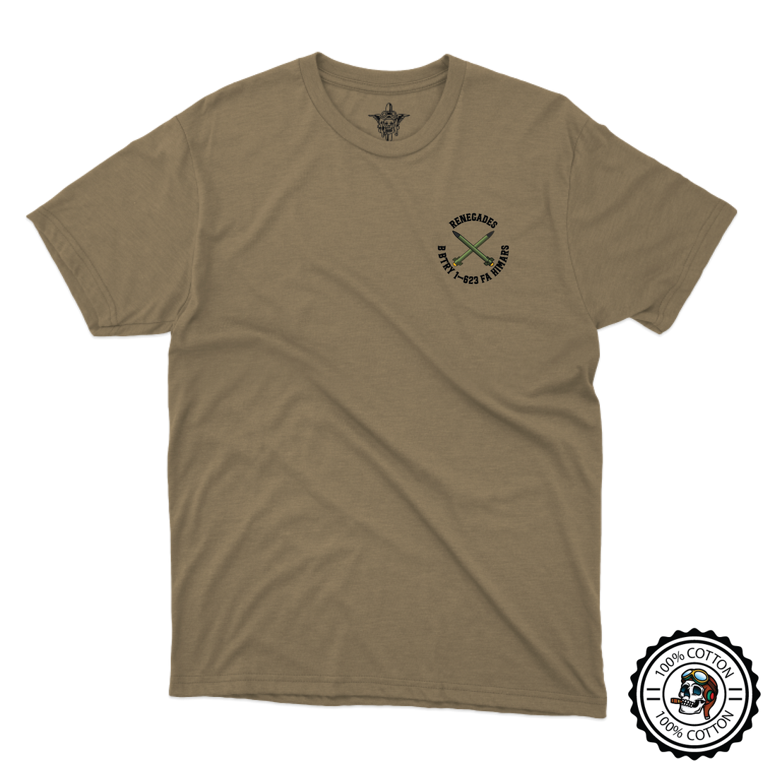 B BTRY, 1-623 "RENEGADES" Color Tan 499 T-Shirt