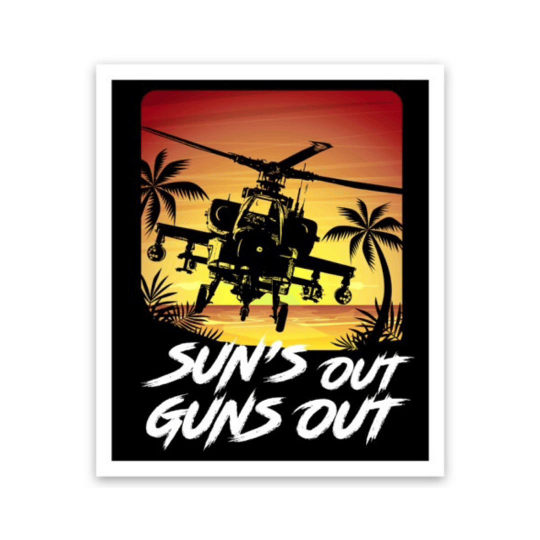 Suns Out Guns Out Decal