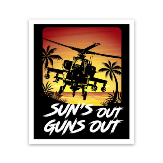 Sun’s out Guns Out Sticker