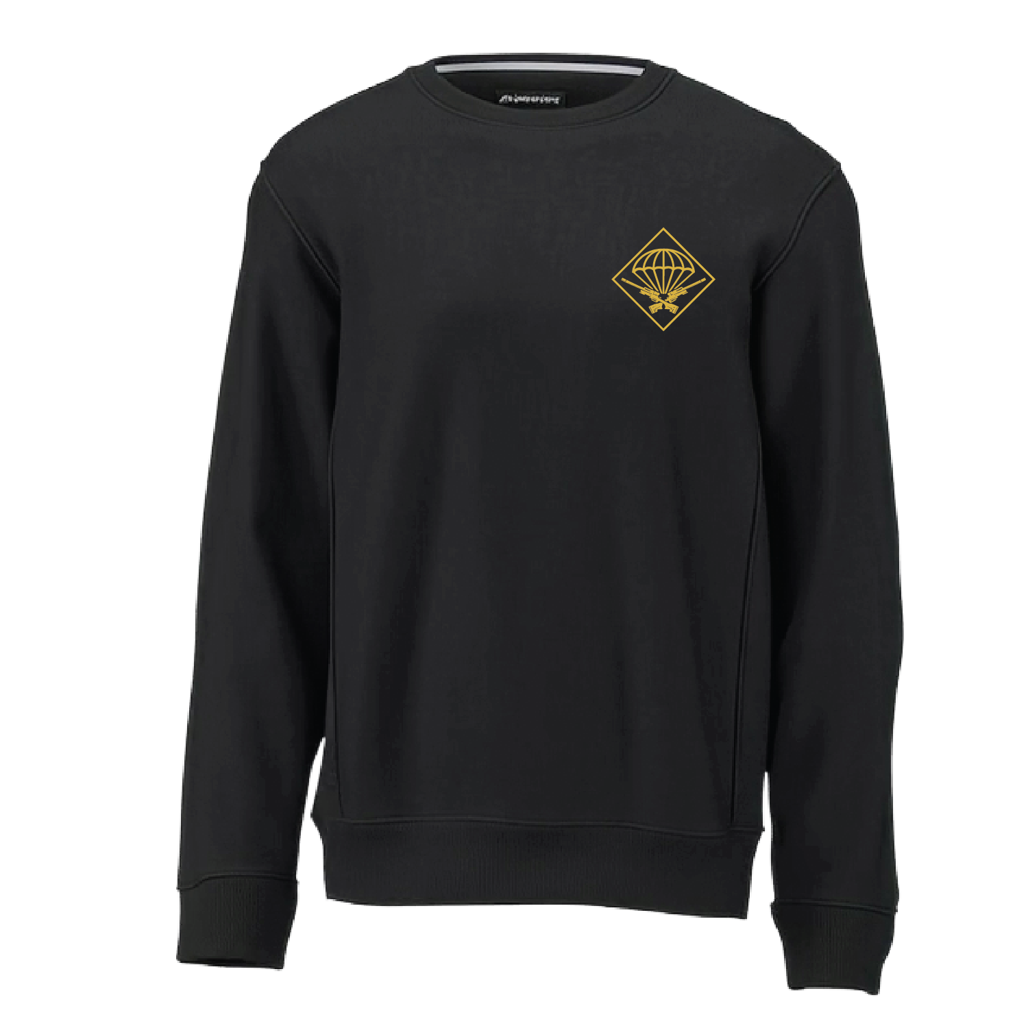 Scout Platoon_heavyweightcrewneck_black_front.png