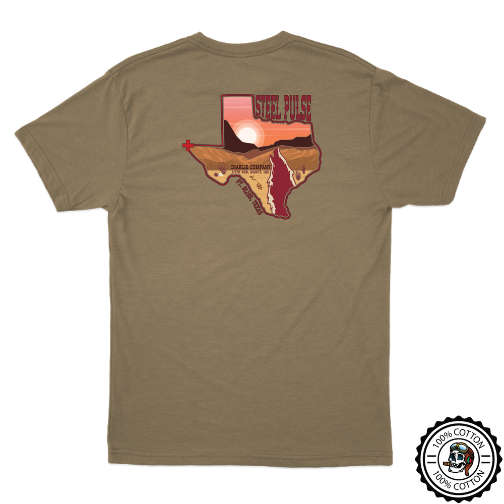 C Co, 47th BSB "Steel Pulse" Tan 499 T-Shirt