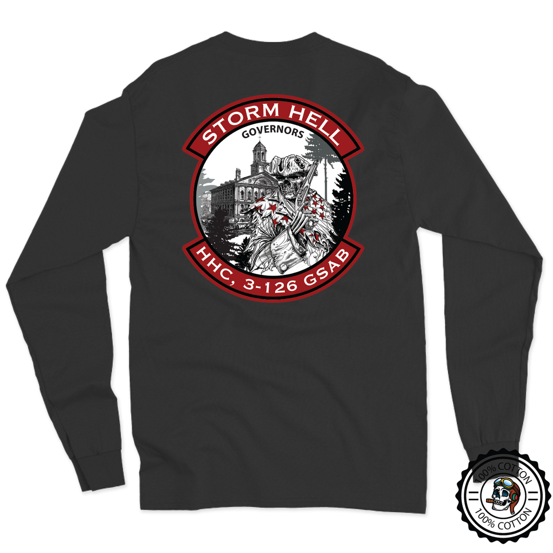 HHC, 3-126 GSAB "Storm Hell" Long Sleeve T-Shirt