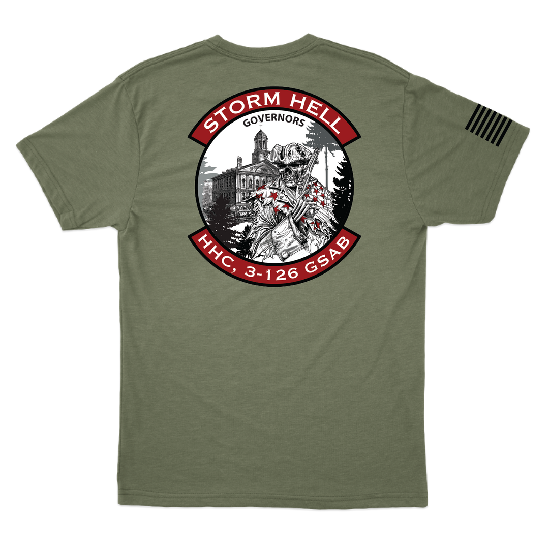 HHC, 3-126 GSAB "Storm Hell" w/Flag T-Shirts