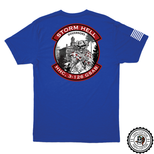 HHC, 3-126 GSAB "Storm Hell" w/Flag T-Shirts
