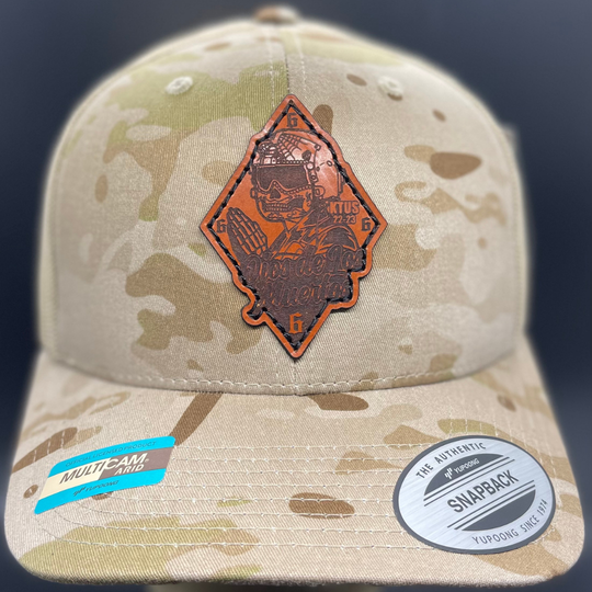 Tucson Tios Brown Leather Hat/Beanie - Customizable