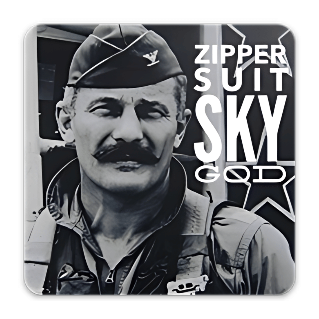 Zipper Suit Sky God Sticker