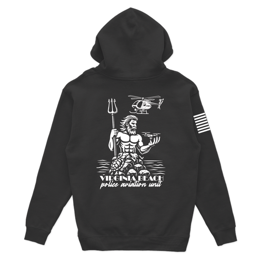 Virginia Beach PD Aviation W/ Flag Hoodies