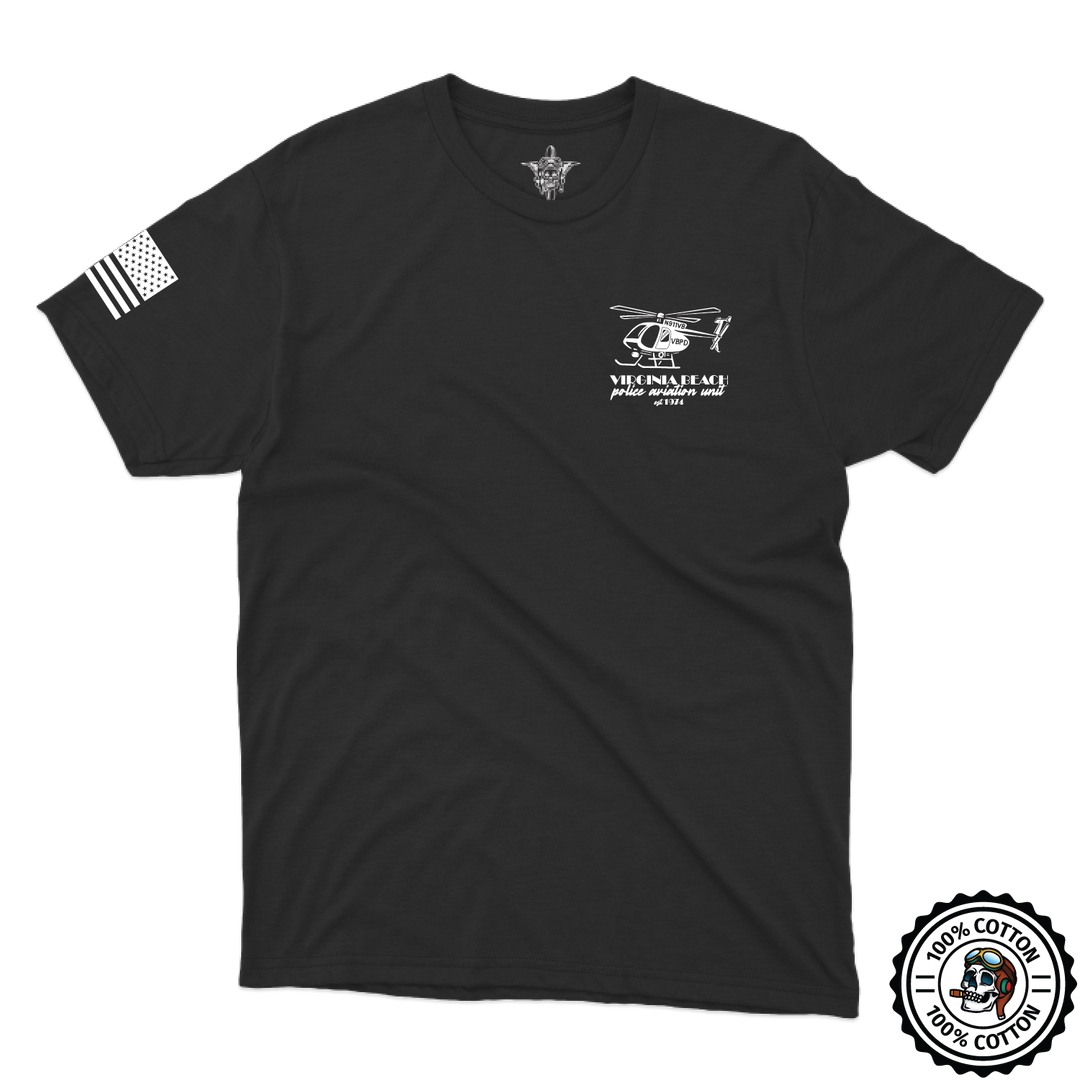 Virginia Beach PD Aviation W/ Flag T-Shirts