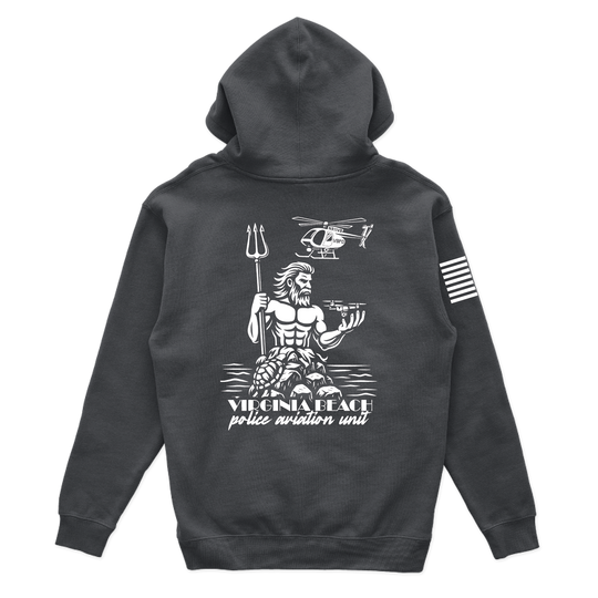 Virginia Beach PD Aviation W/ Flag Hoodies