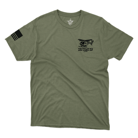 Virginia Beach PD Aviation W/ Flag T-Shirts