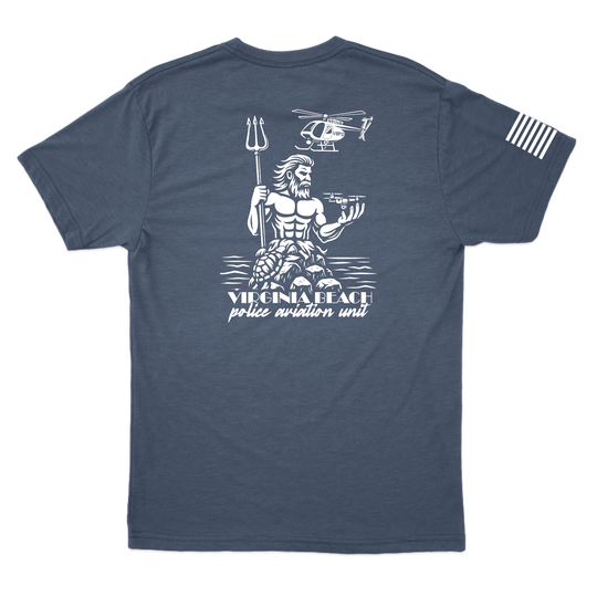 Virginia Beach PD Aviation W/ Flag T-Shirts