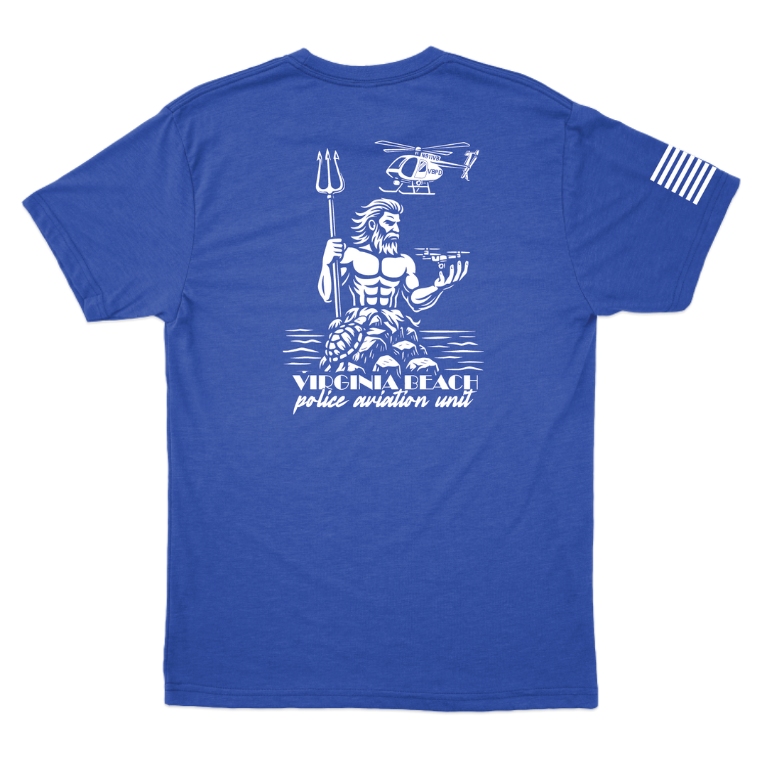 Virginia Beach PD Aviation W/ Flag T-Shirts