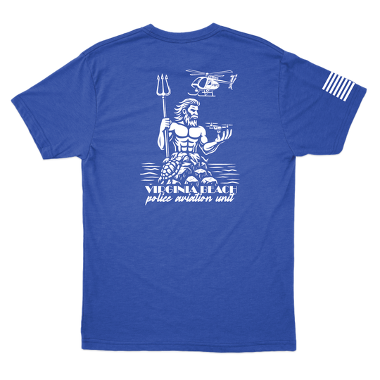 Virginia Beach PD Aviation W/ Flag T-Shirts