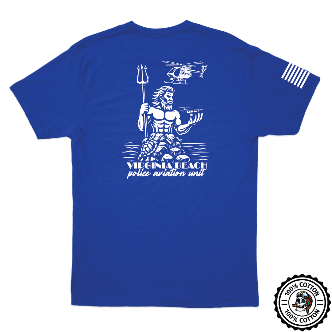 Virginia Beach PD Aviation W/ Flag T-Shirts