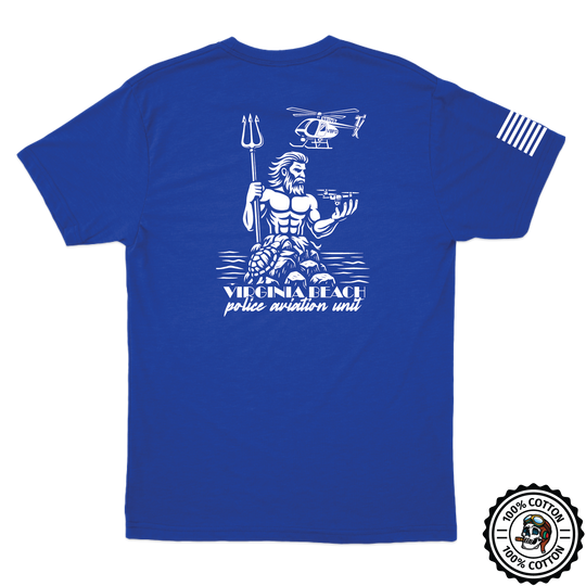 Virginia Beach PD Aviation W/ Flag T-Shirts