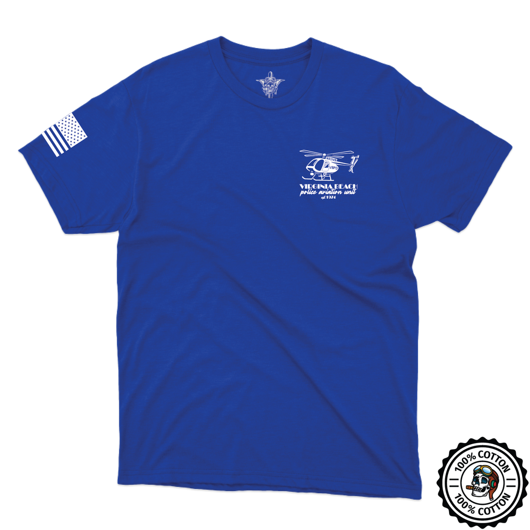 Virginia Beach PD Aviation W/ Flag T-Shirts
