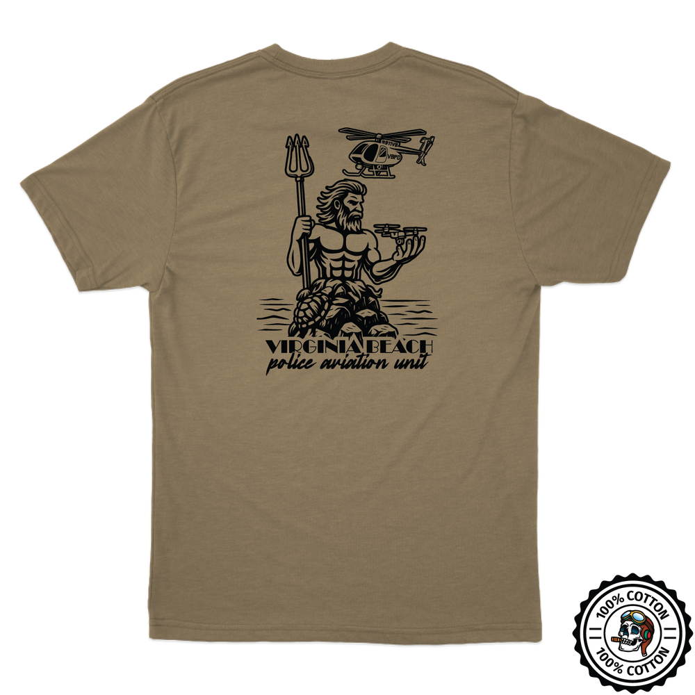 Virginia Beach PD Aviation Tan T-Shirt