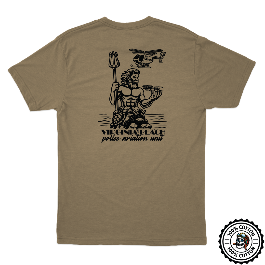 Virginia Beach PD Aviation Tan T-Shirt