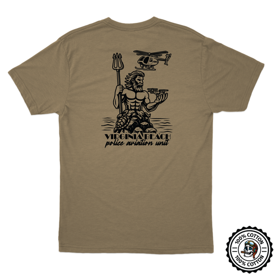 Virginia Beach PD Aviation Tan T-Shirt