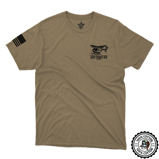 Virginia Beach PD Aviation W/ Flag Tan 499 T-Shirt