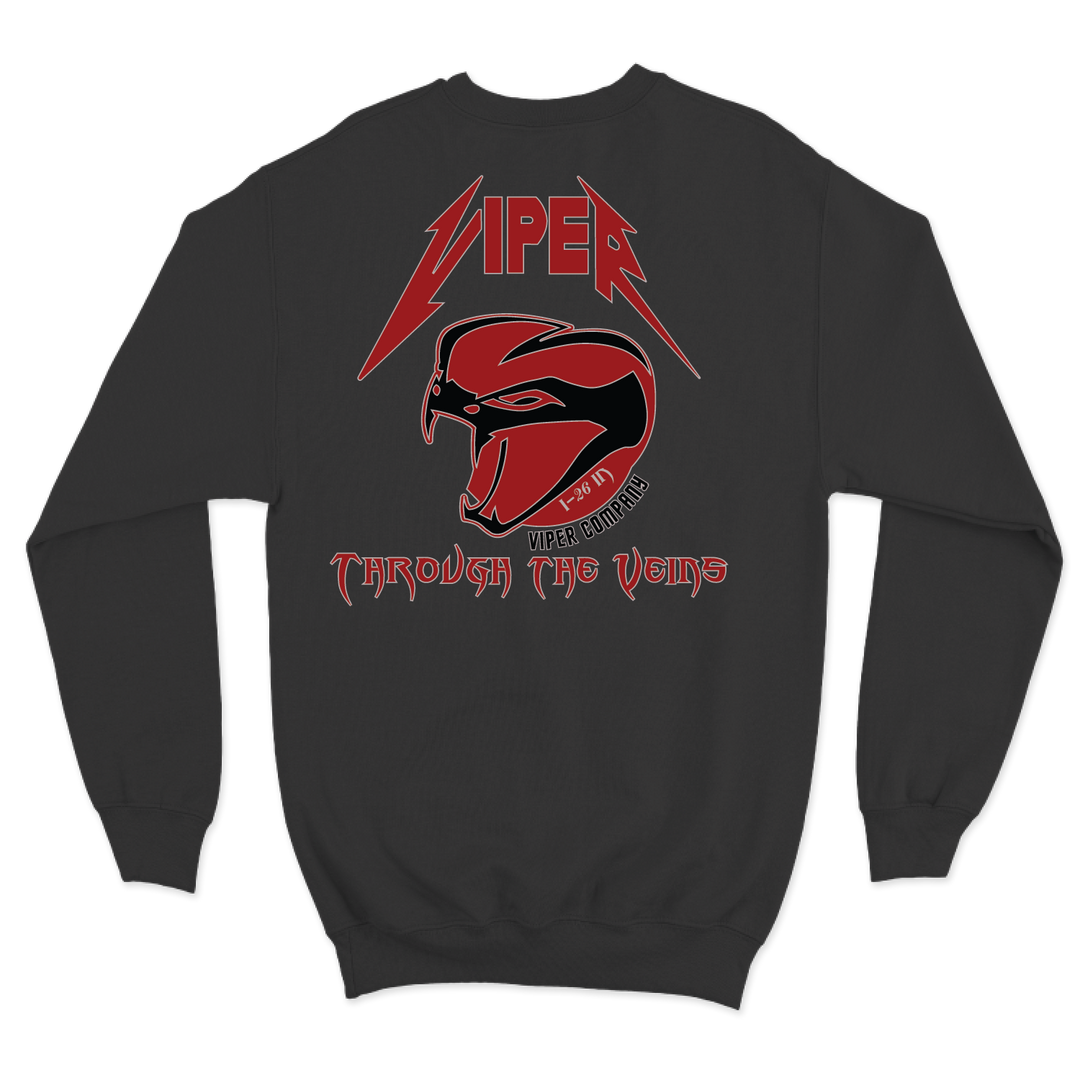 B Co, 1-26 IN "Viper" Crewneck Sweatshirt