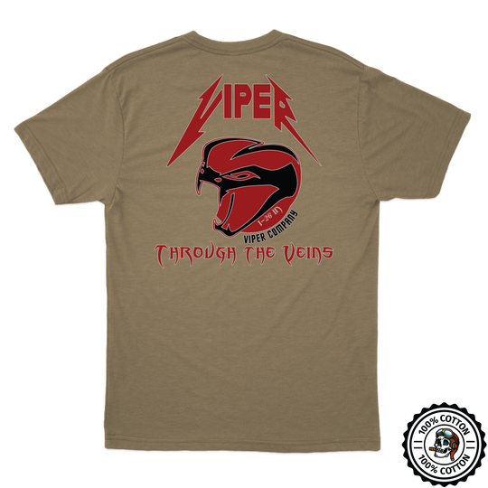 B Co, 1-26 IN "Viper" Tan 499 T-Shirt