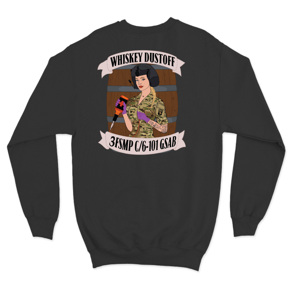 3 FSMP, C Co, 6-101 "Whiskey Dustoff" Crewneck Sweatshirt